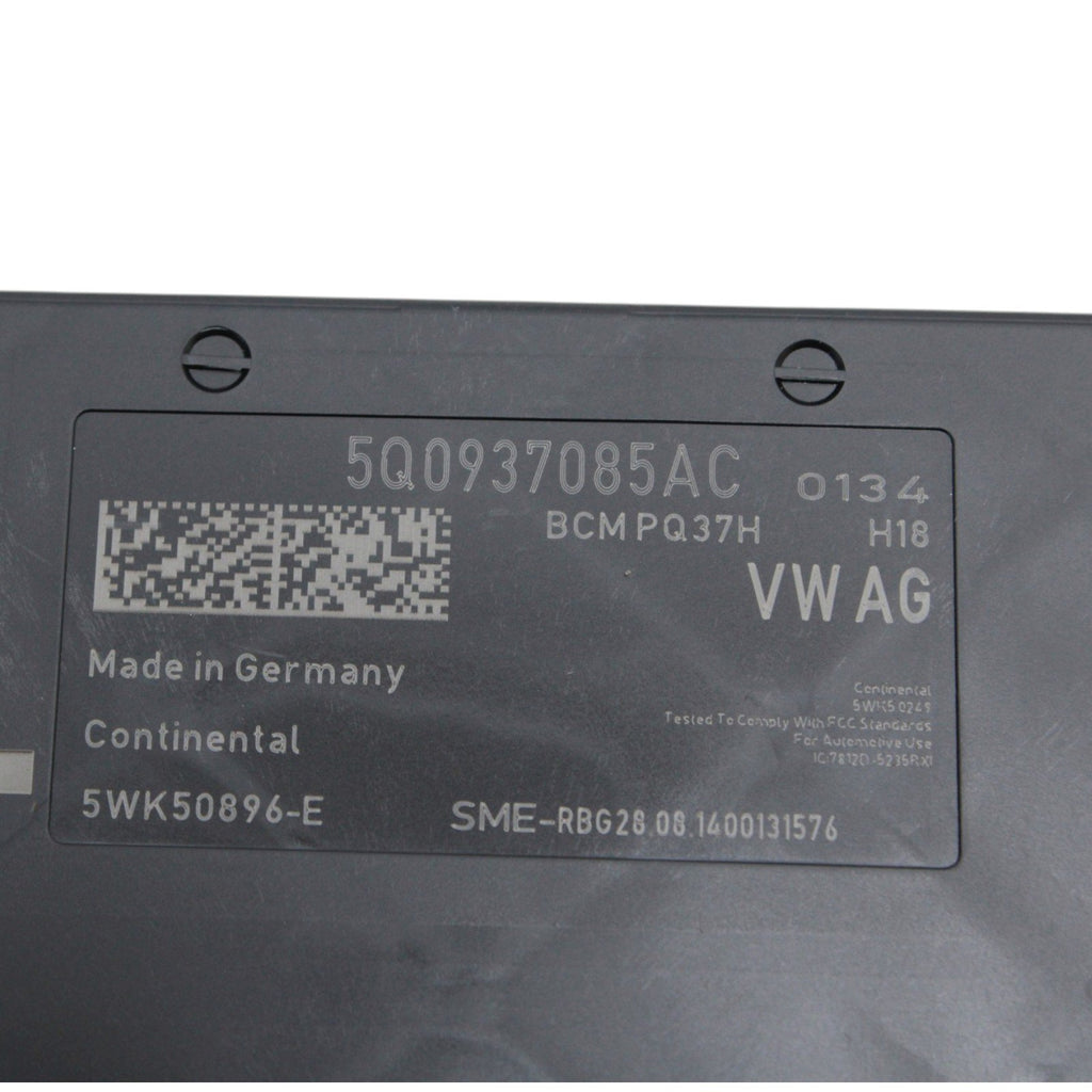 2015-2017 Audi A3 S3 8V BCM Body Comfort Control Module 5Q0937085AC OEM