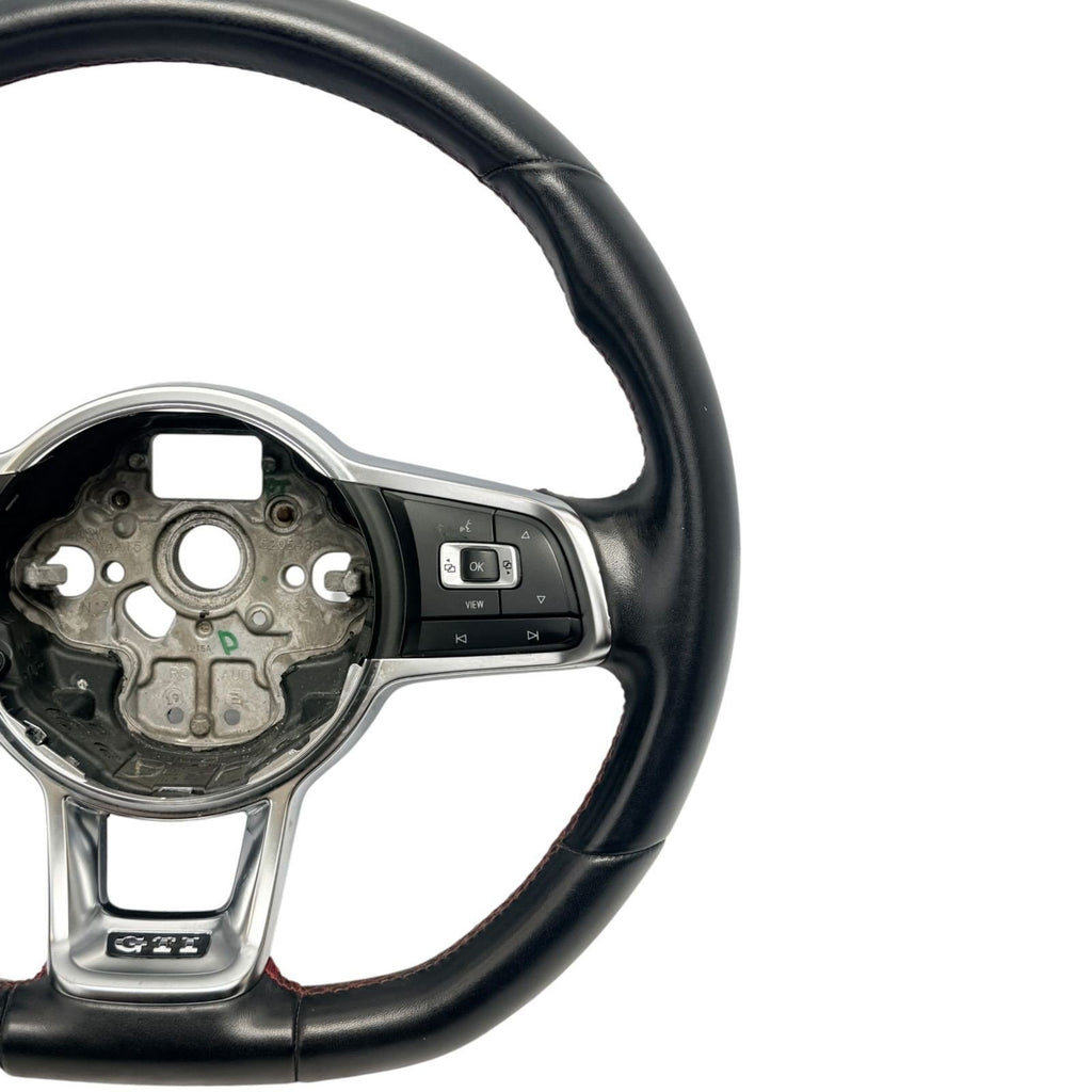 2015-2021 Volkswagen GTI Black Leather Steering Wheel W/ Control Switch OEM