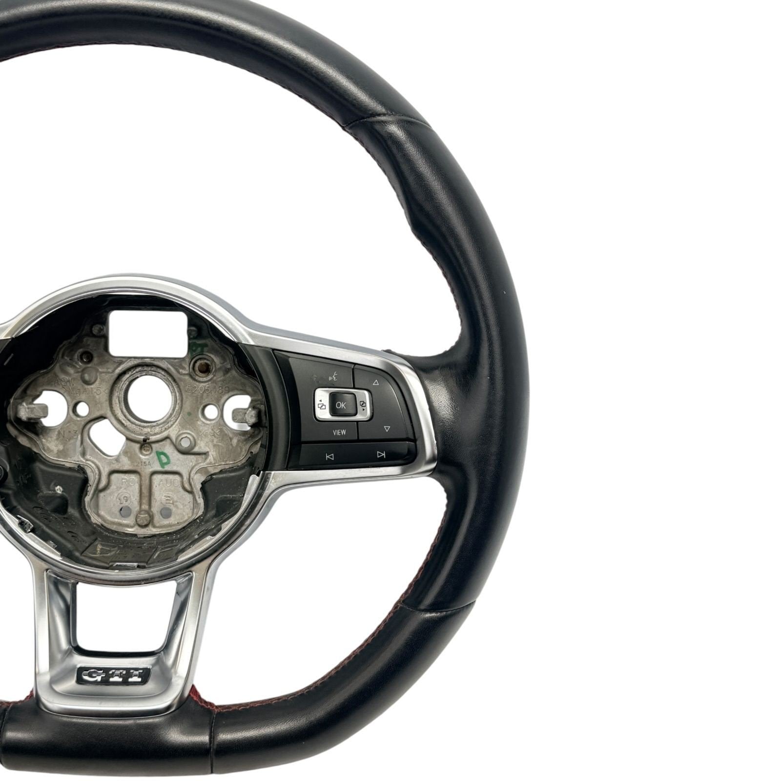 2015-2021 Volkswagen GTI Black Leather Steering Wheel W/ Control Switch OEM