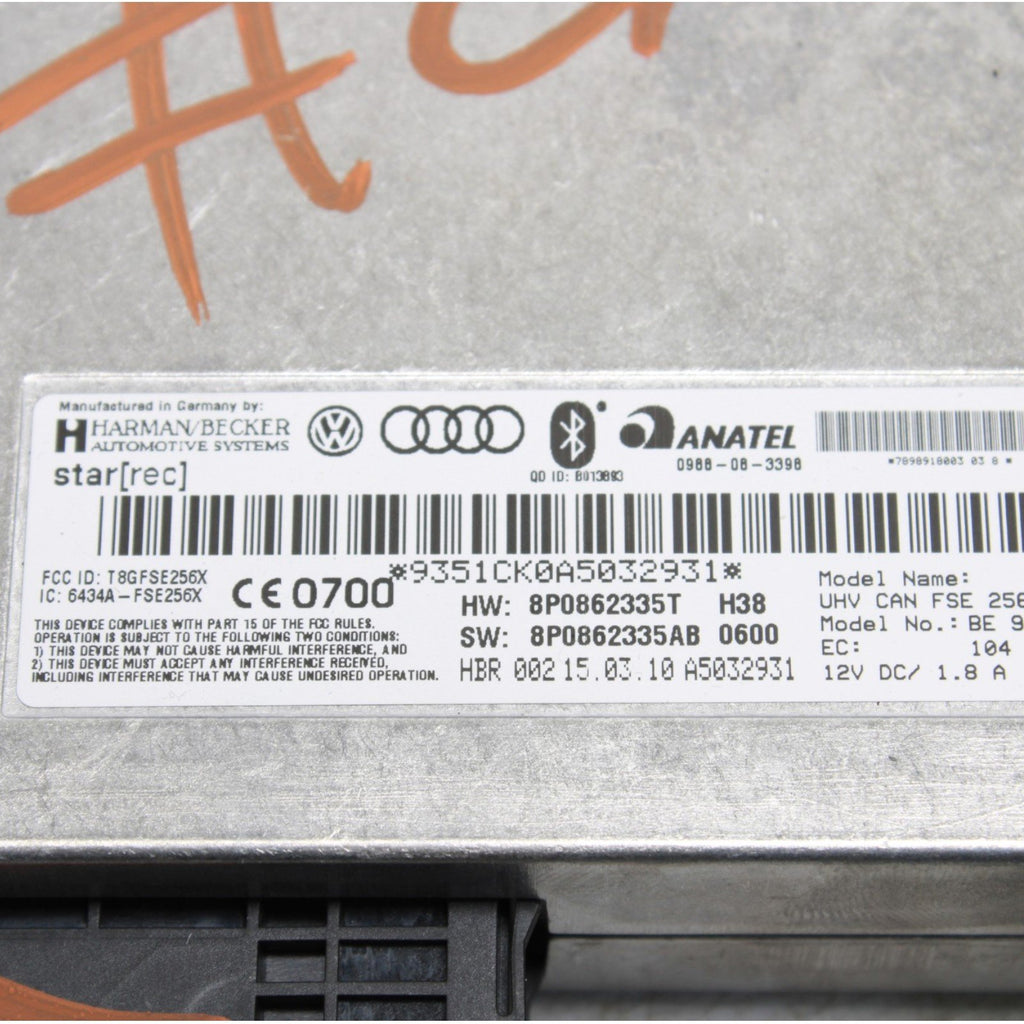 2009-2015 Audi A4 Quattro TT TTS R8 Bluetooth Telephone Module 8P0862335J