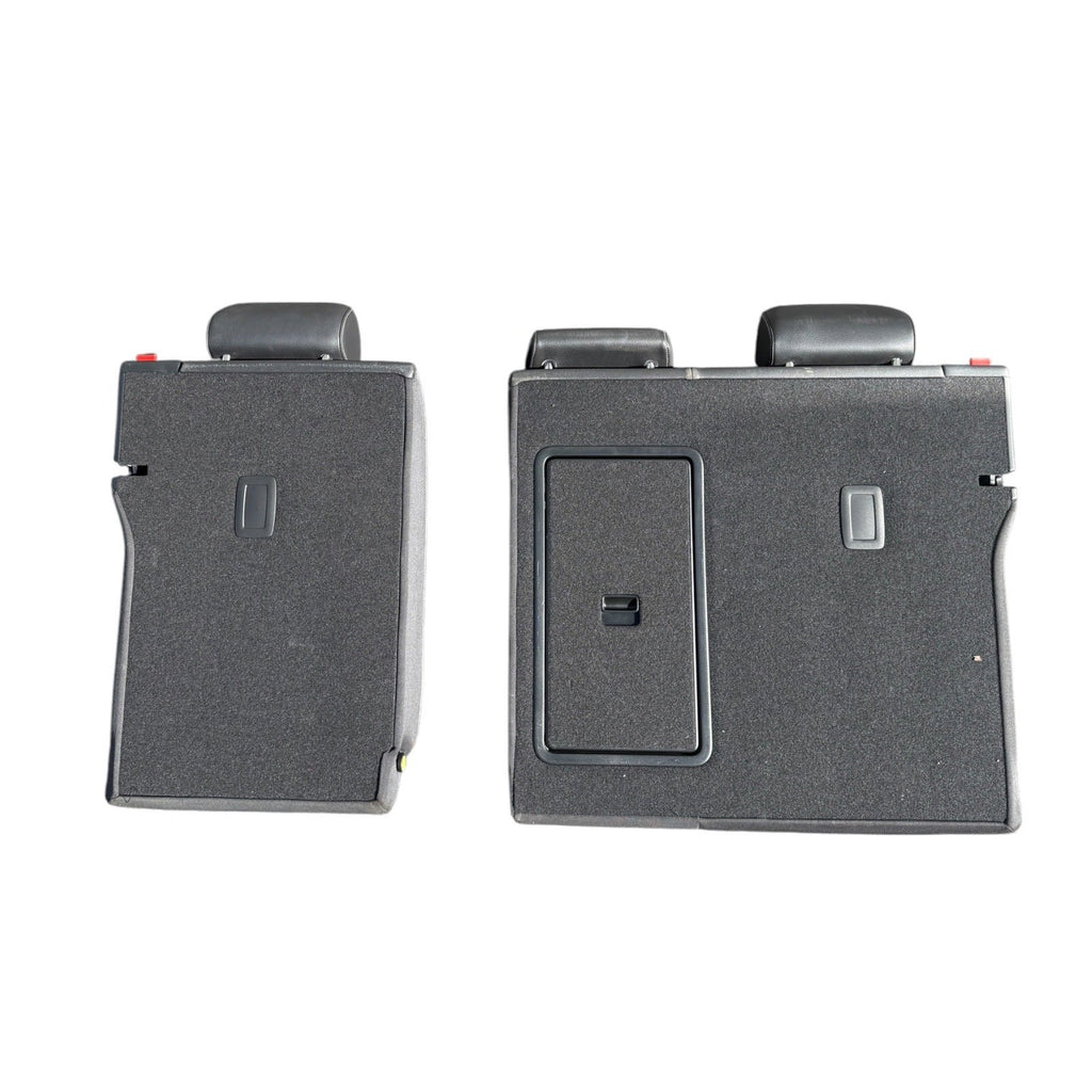 2015-2020 Audi S3 Seat Set Front & Rear Black Leather Silver Stitching OEM