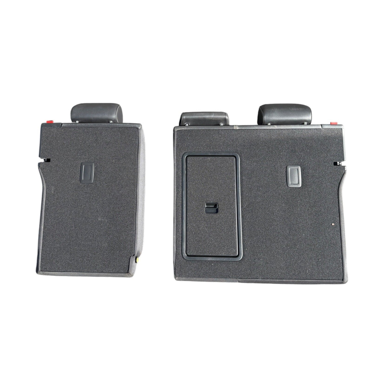 2015-2020 Audi S3 Seat Set Front & Rear Black Leather Silver Stitching OEM
