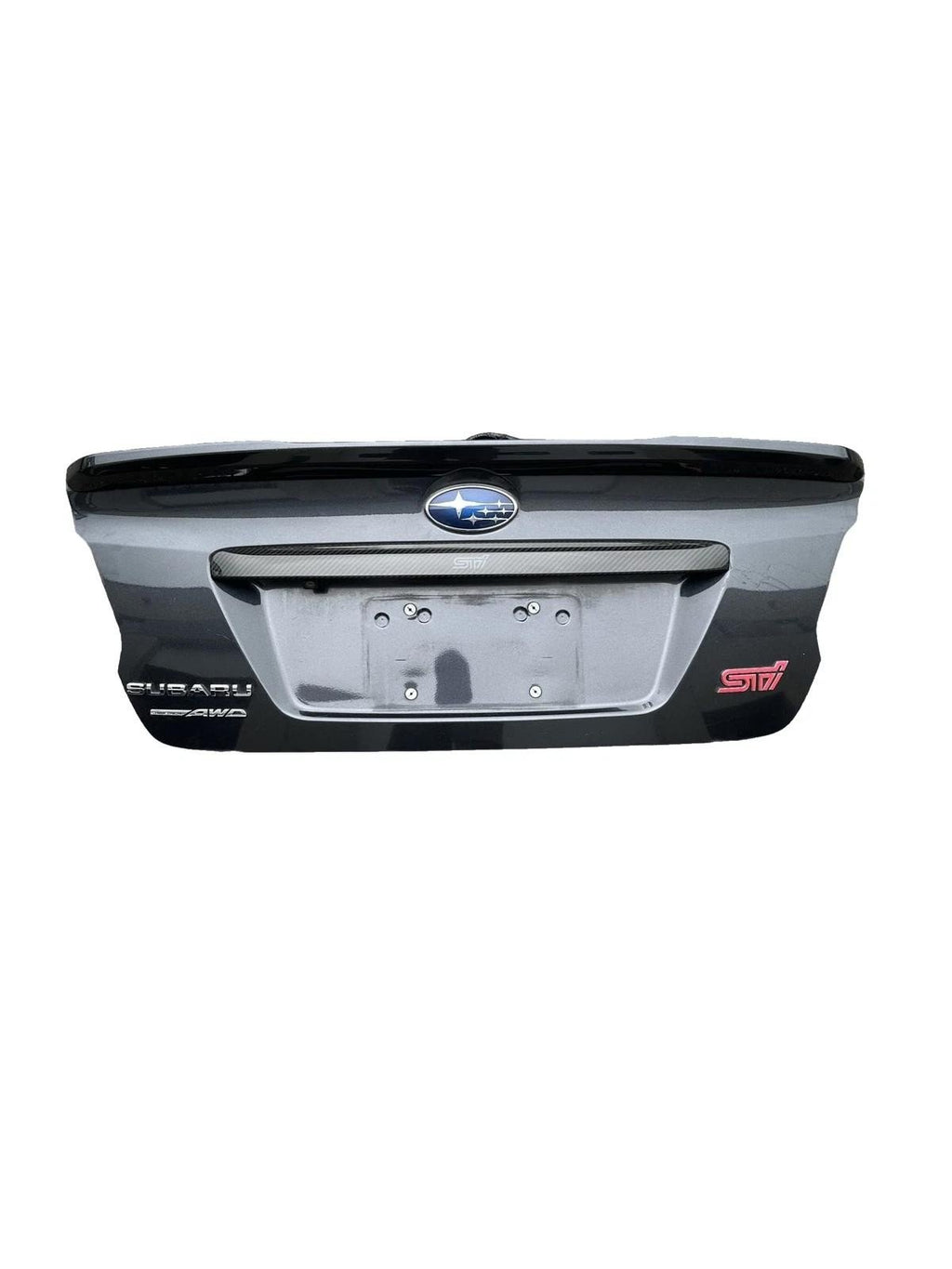 2015-2021 Subaru WRX STI Trunk Lid With Carbon Fiber Trim GRAY: 61K