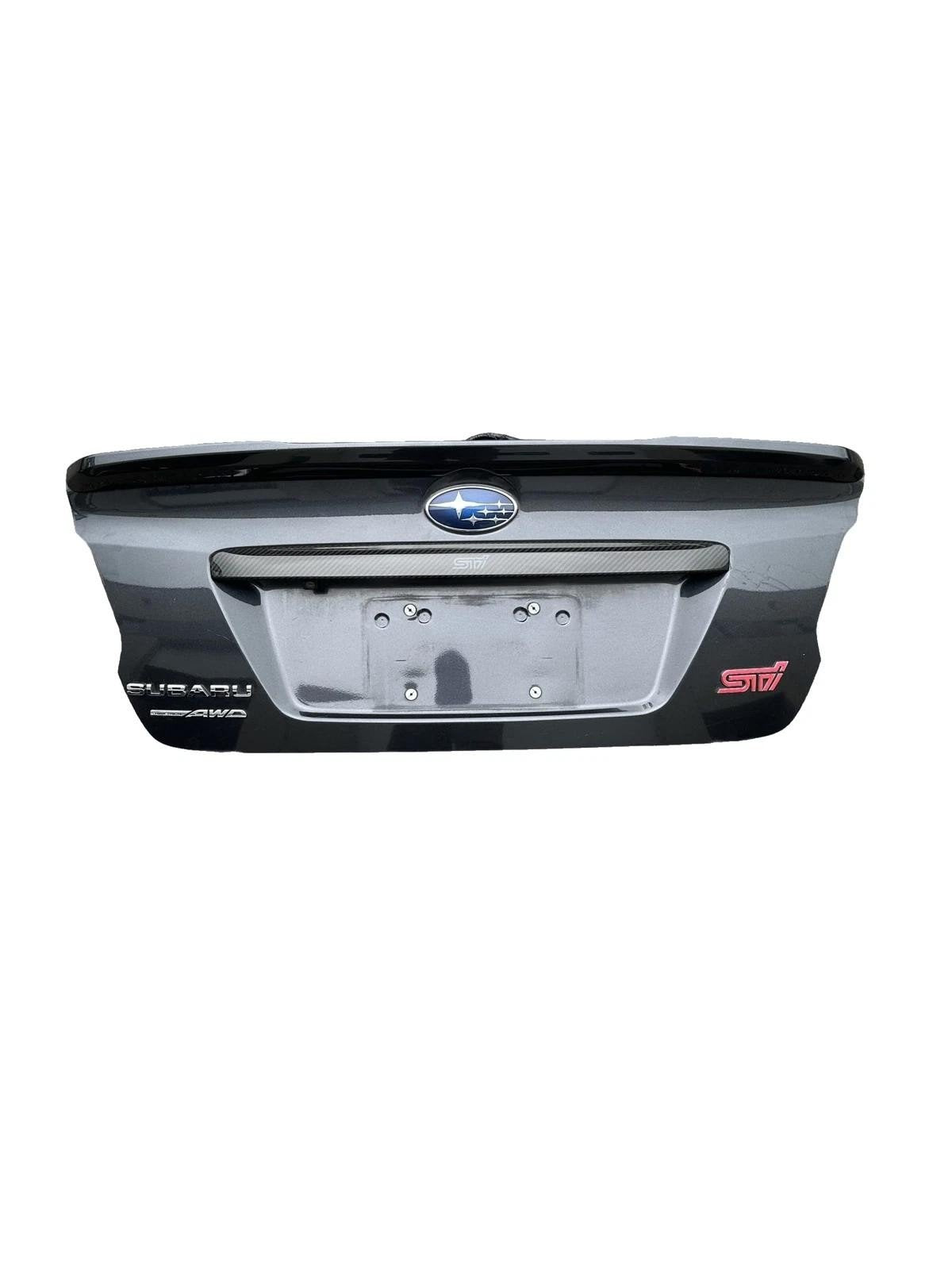 2015-2021 Subaru WRX STI Trunk Lid With Carbon Fiber Trim GRAY: 61K