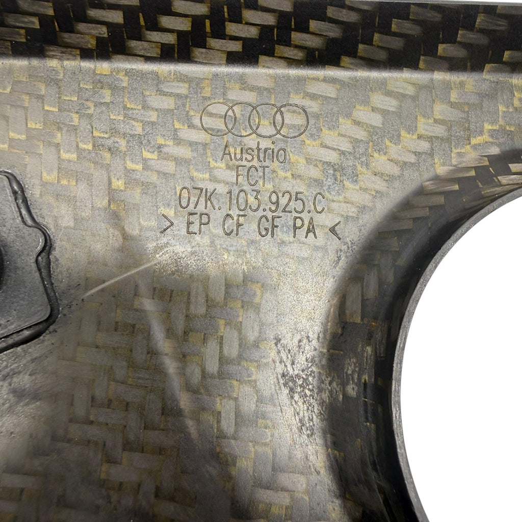 2012-2013 Audi TTRS Genuine OEM Carbon Fiber Engine Cover 07K103925C
