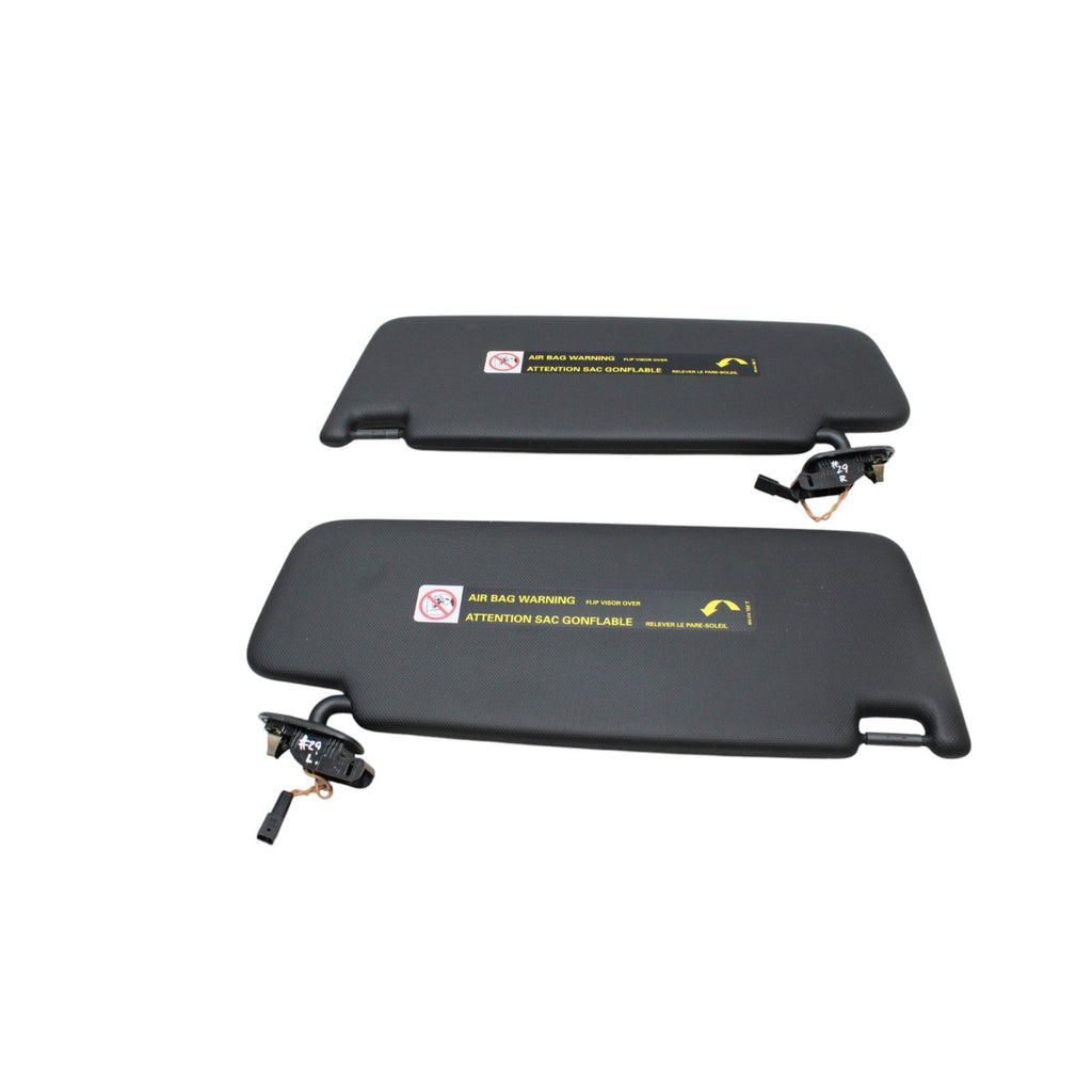 2015-2016 Audi A3 S3 Sun Visor Pair Set Black OEM 8V5857552D 8V5857551D