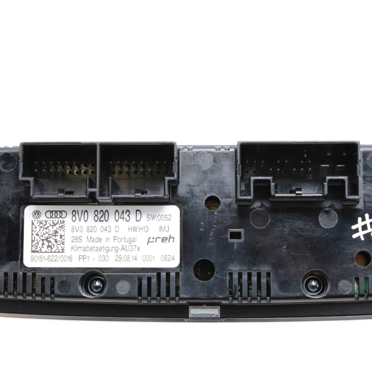 2015-2020 Audi A3 S3 RS3 HVAC Heater A/C Control Switch Assembly 8V0820043D OEM