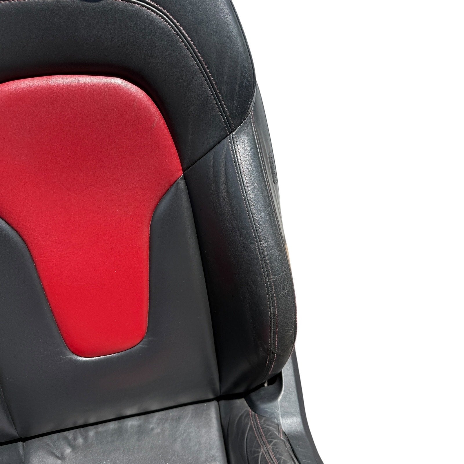 2009-2015 Audi TTS 8J Front Heated Sport Magma Red Seats Set OEM *Have Wear*