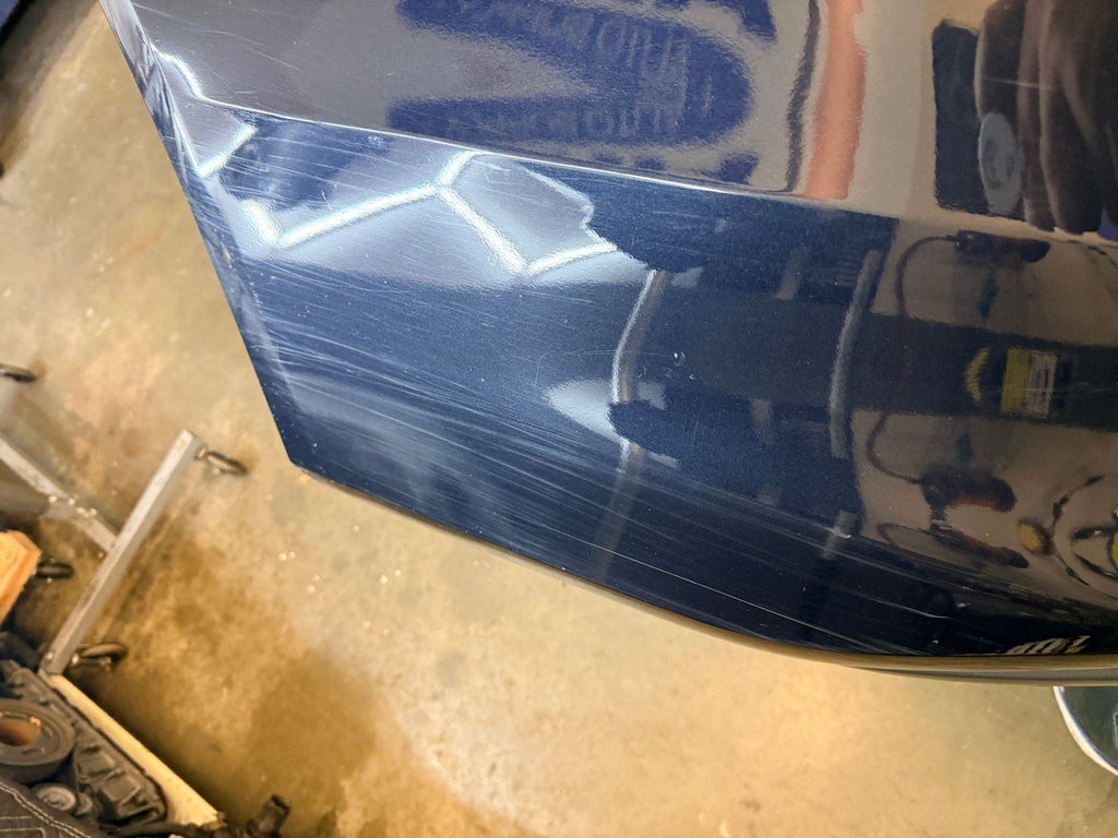 13-16 Audi S4 A4 S-Line B8.5 Rear Bumper Cover OEM MOONLIGHT BLUE LX5R *damage*