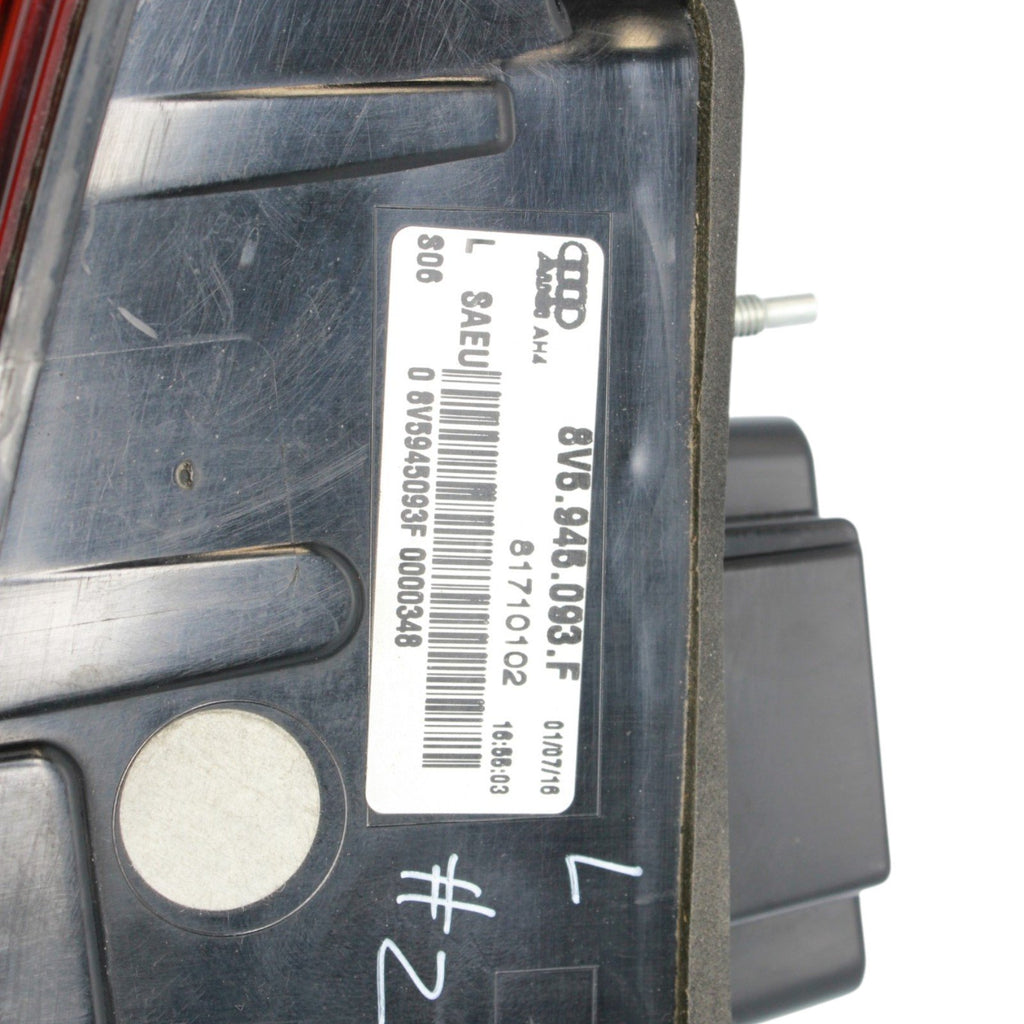 2017-2020 Audi A3 S3 RS3 Left Inner Tail Light Lamp 8V5945093F