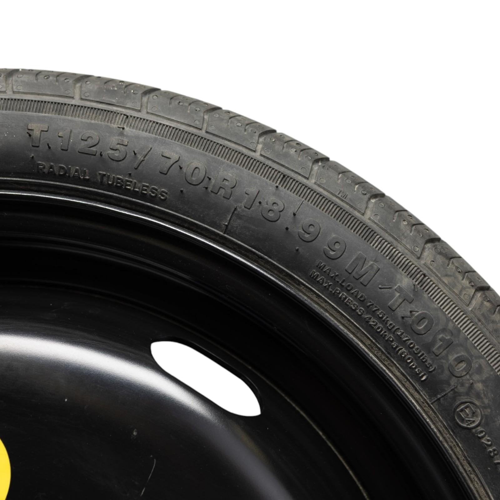 2015-2020 Audi A3 S3 VW GOLF R GTI Spare Tire Compact Donut Wheel T125/70R18 OEM