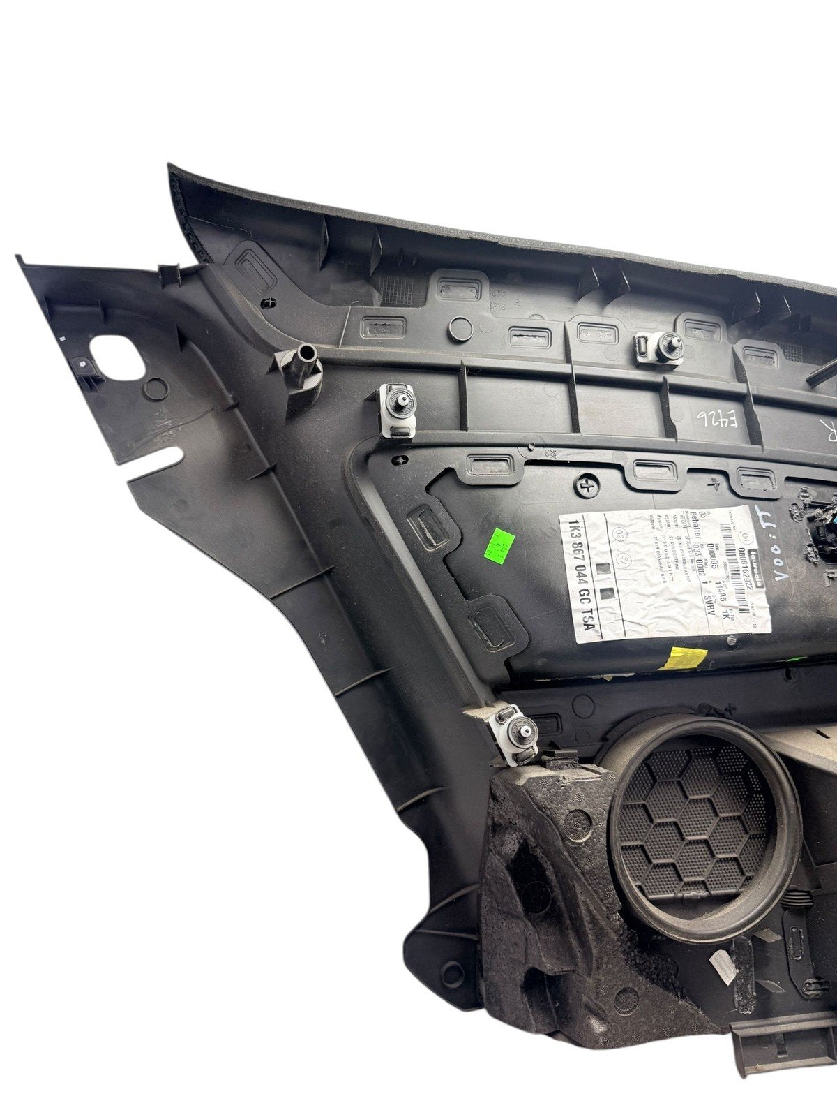 06-09 VW R32 Gti 2-dr Rear Right Interior Quarter Trim Panel RH 1K3867044