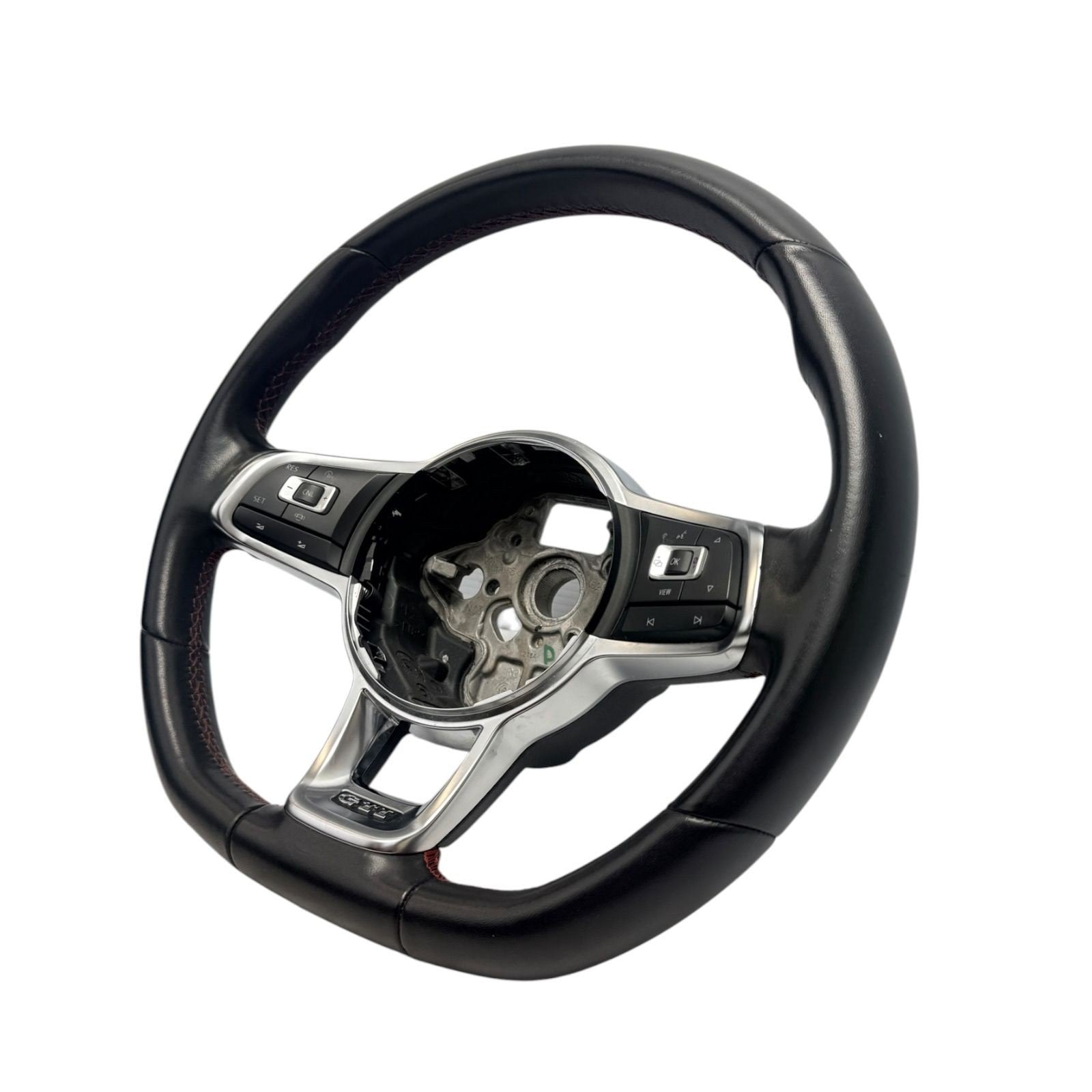 2015-2021 Volkswagen GTI Black Leather Steering Wheel W/ Control Switch OEM