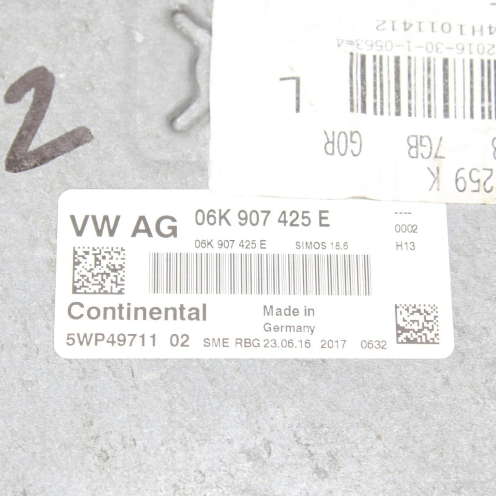 Engine Computer ECU Auto Trans 2.0T 06K907425E 2017-2020 Audi S3