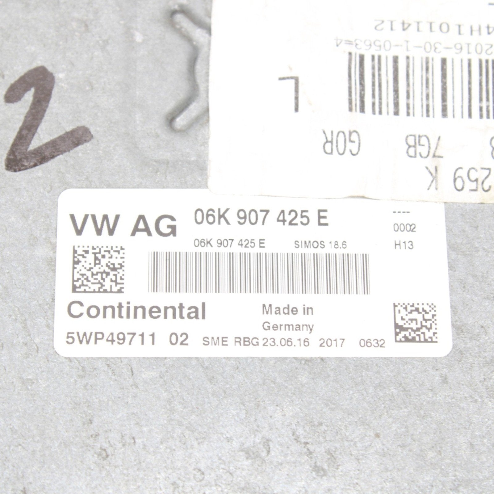 Engine Computer ECU Auto Trans 2.0T 06K907425E 2017-2020 Audi S3