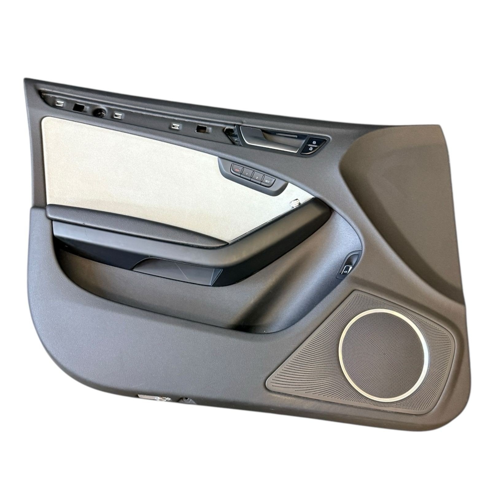 2009-2016 AUDI S4 FRONT & REAR DOOR PANELS ALCANTARA SILVER PANDA OEM *NOTE*