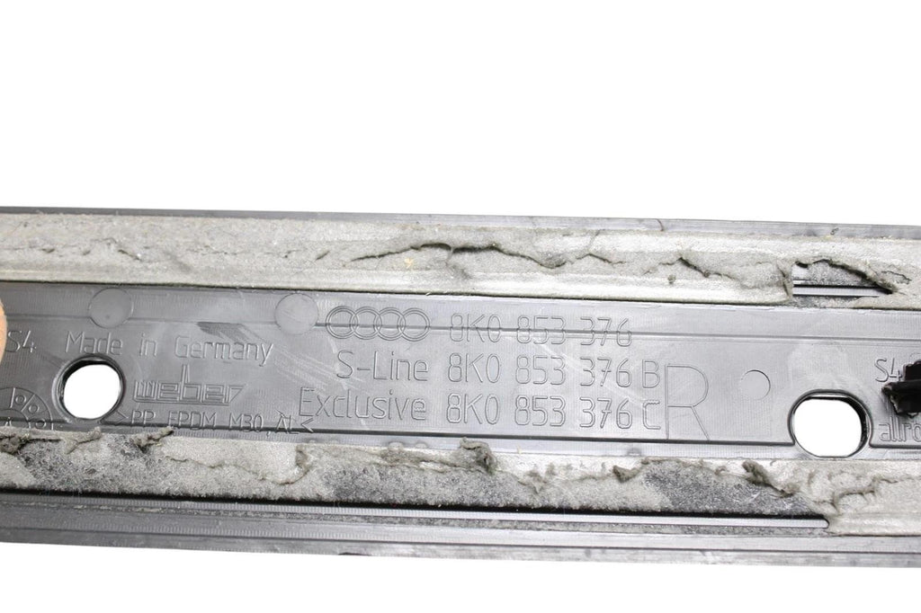 09-16 AUDI A4 S4 REAR LEFT/RIGHT S4 DOOR SILL PANEL SCUFF PLATE PAIR *broke tab*