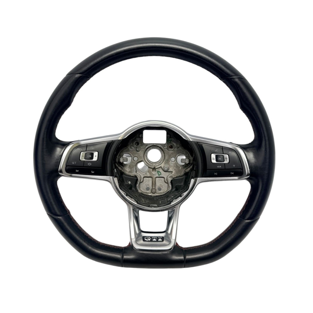 2015-2021 Volkswagen GTI Black Leather Steering Wheel W/ Control Switch OEM