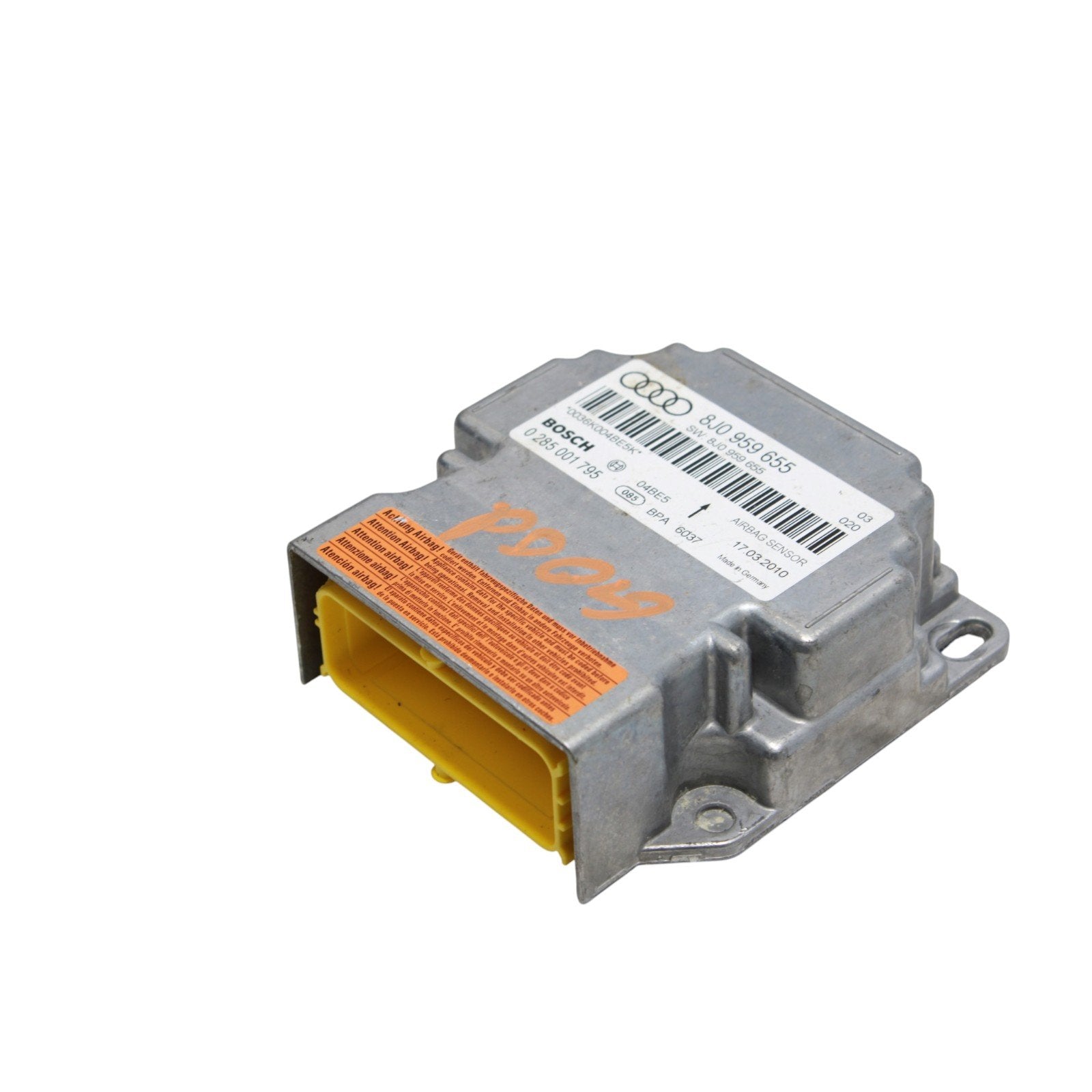 2009-2015 Audi TT TTS TTRS SRS Computer Control Module Unit 8J0959655 *No Codes