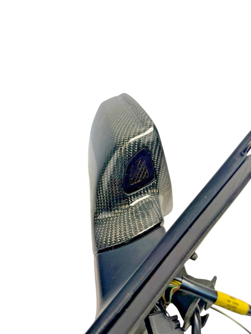 10-16 Audi S4 B8 B8.5 RIGHT PASSENGER SIDE DOOR MIRROR CARBON WITH BLIND SPOT