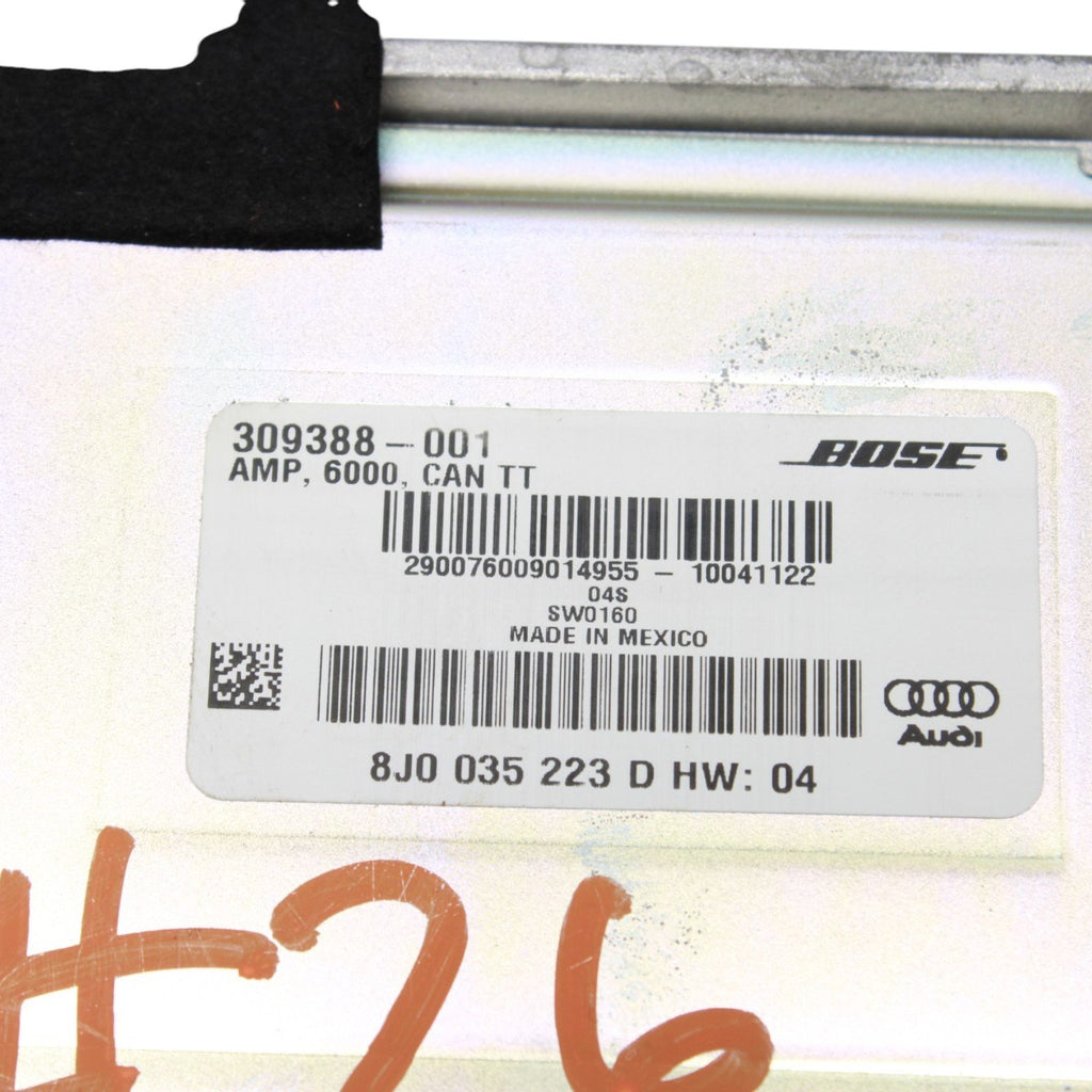 Audi TT TTS Quattro 2008-2015 Bose Premium Audio Sound Amplifier 8J0035223D OEM