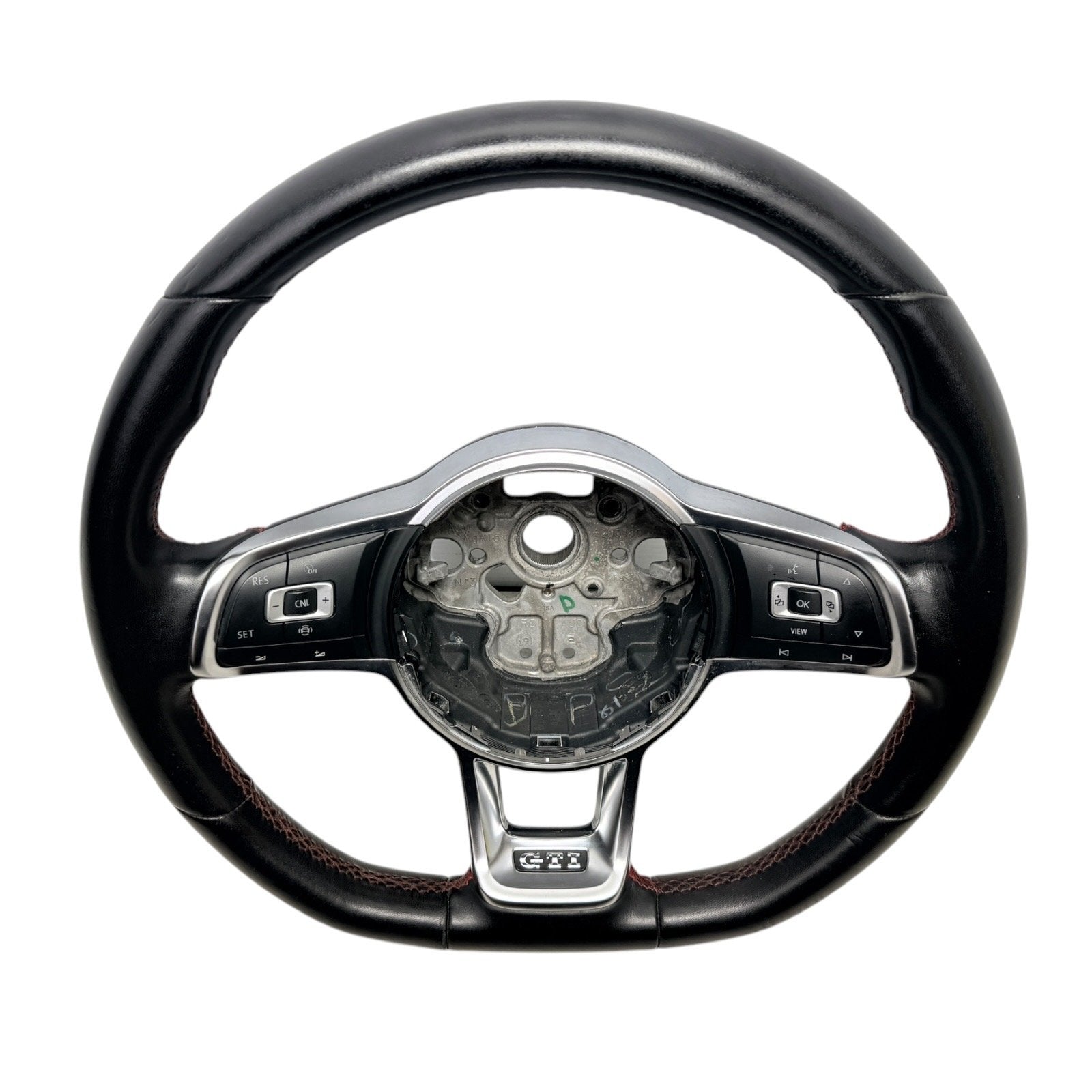 2018-2021 MK7 VW GTI Black Leather Steering Wheel Manual Trans MK7.5 Genuine