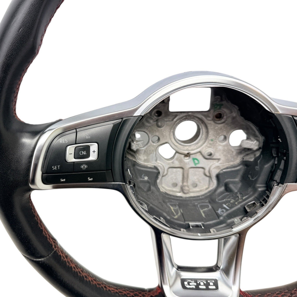 2018-2021 MK7 VW GTI Black Leather Steering Wheel Manual Trans MK7.5 Genuine