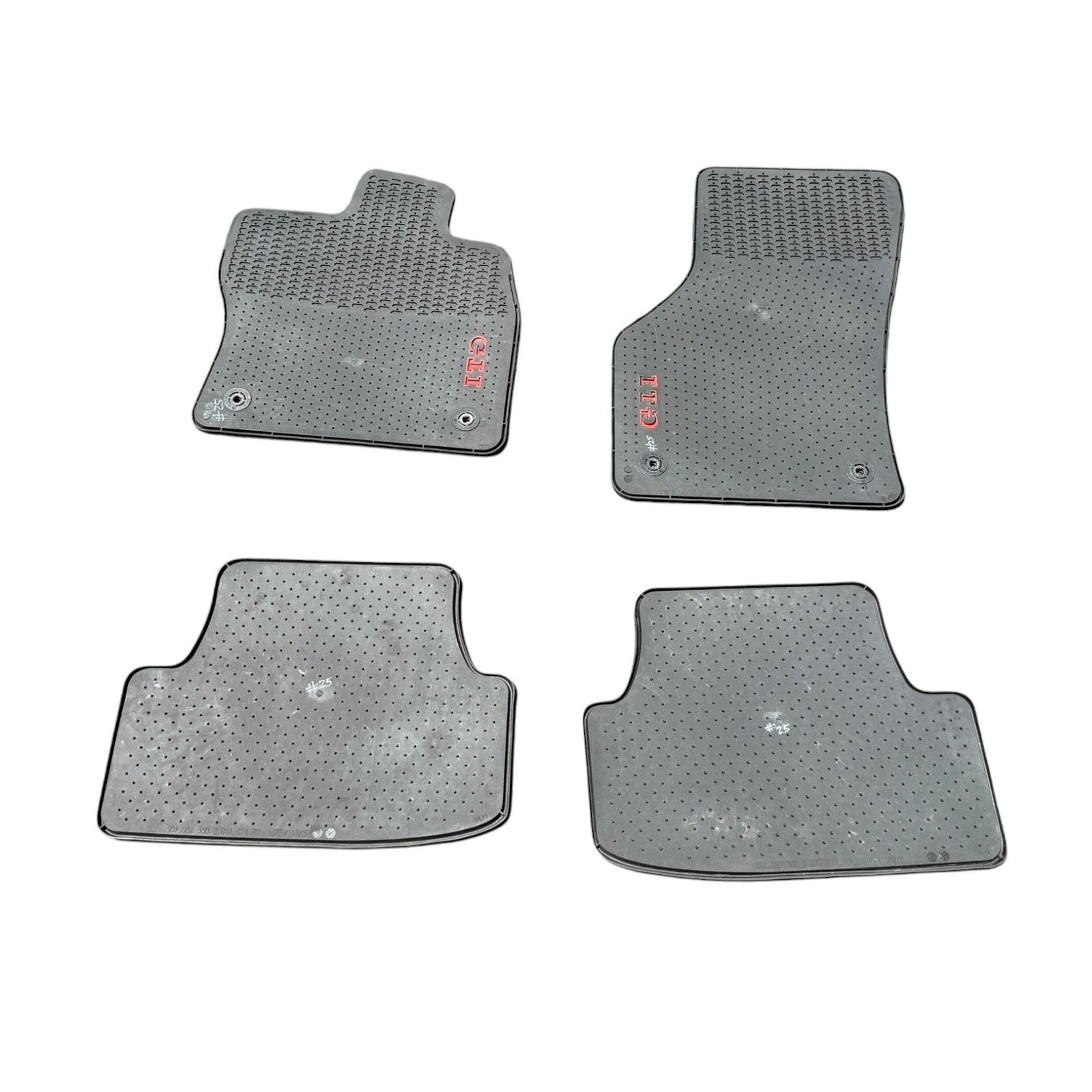 2015-2021 Volkswagen GTI All Weather Factory Floor Mats Genuine 4pc Set OEM