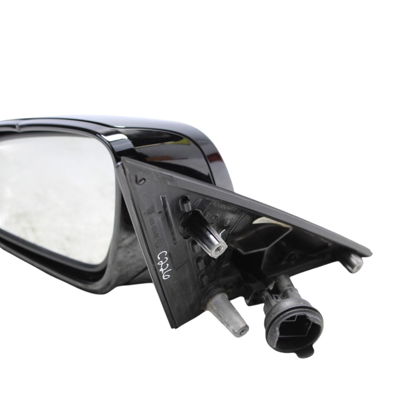2011-2012 BMW 528i 535i 550i Left Door Mirror Black OEM *light scratches*