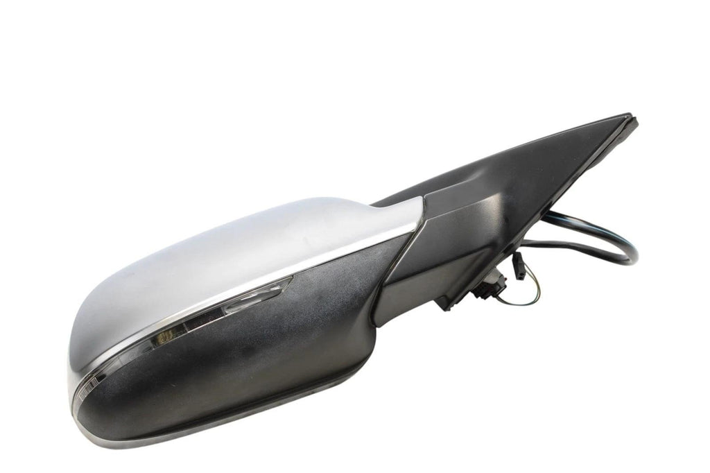 09-16 AUDI B8 S4 A4 FRONT RIGHT SIDE DOOR MIRROR ALUMINUM AUTOFOLD/BLIND SPOT