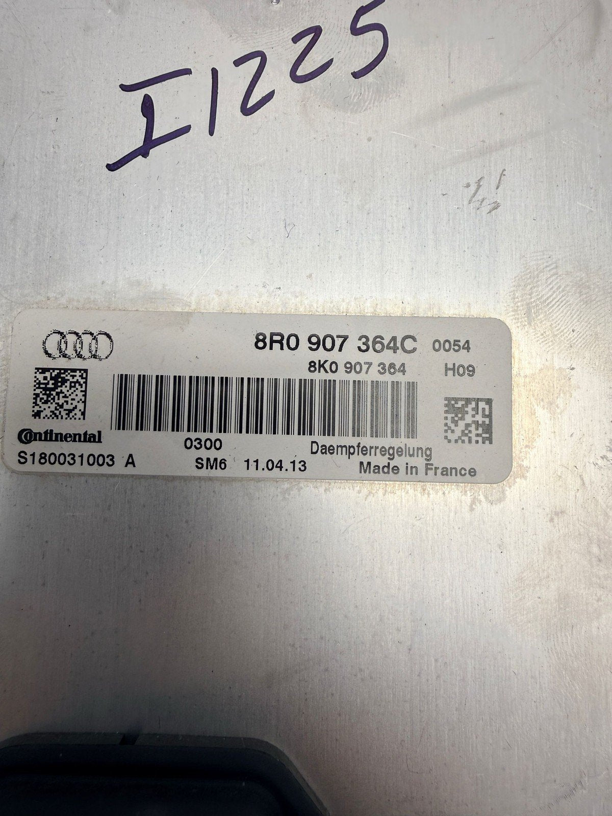 10-16 AUDI A4 S4 B8 ACTIVE SUSPENSION DAMPING CONTROL MODULE UNIT 8R0907364C OEM