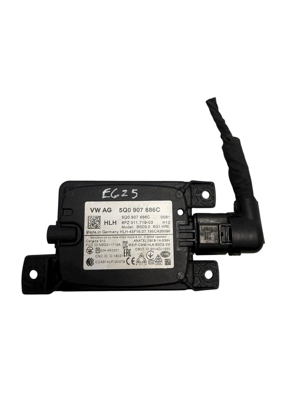 2015 - 2021 VW GTI GOLF R RIGHT BLIND SPOT RADAR SENSOR MODULE OEM 5Q0907686C