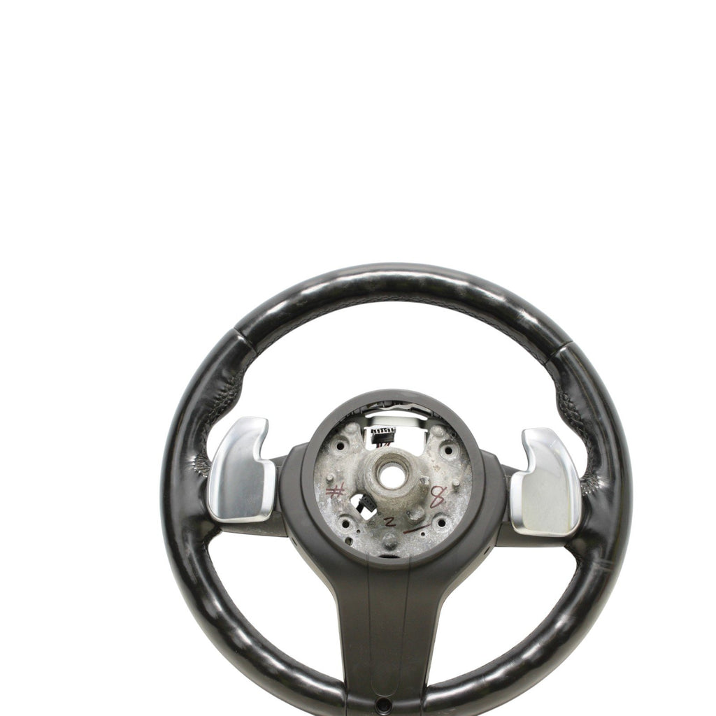 OEM BMW F23 F30 F32 F36 Steering Wheel Heated M Sport Black Leather w/Shifters
