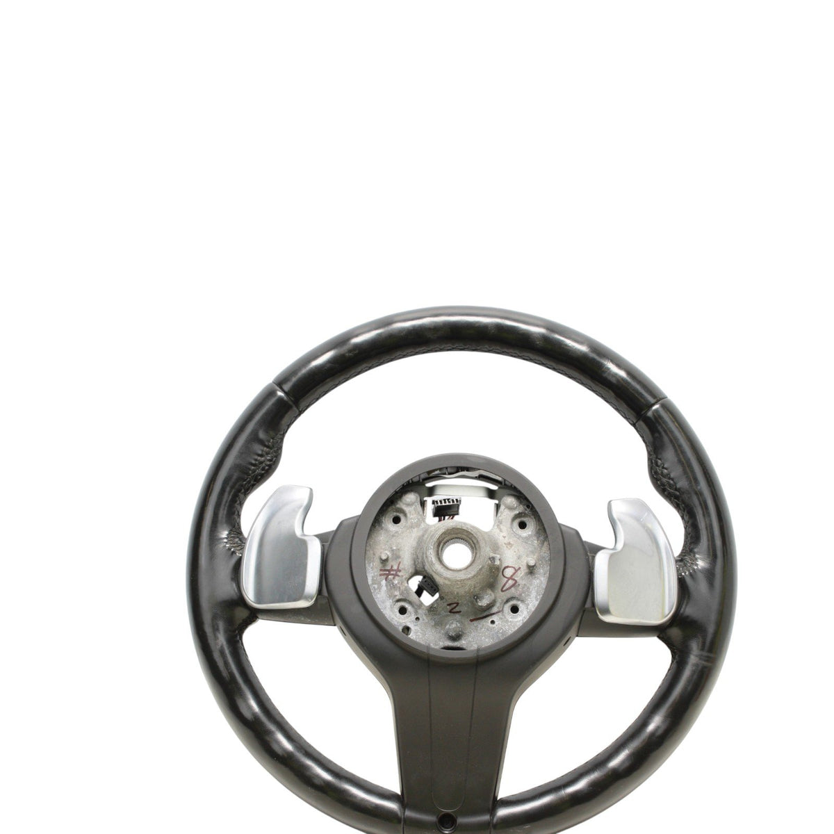 OEM BMW F23 F30 F32 F36 Steering Wheel Heated M Sport Black Leather w/Shifters
