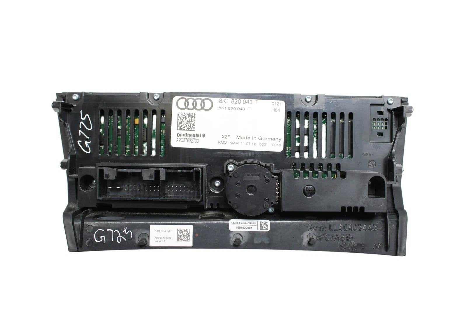 2013-2017 Audi A4 A5 S4 Q5 SQ5 S5 RS5 AC Heater Temperature Climate Control