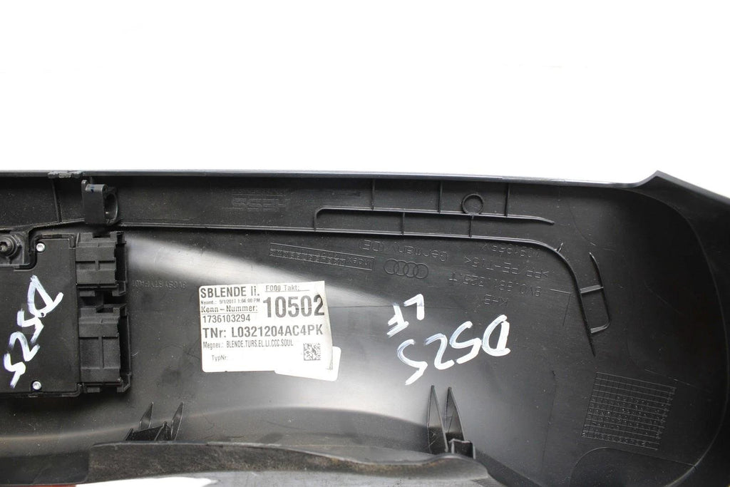 2017 - 2020 AUDI S3 LH DRIVER SIDE FRONT SEAT CONTROLS WITH TRIM OEM