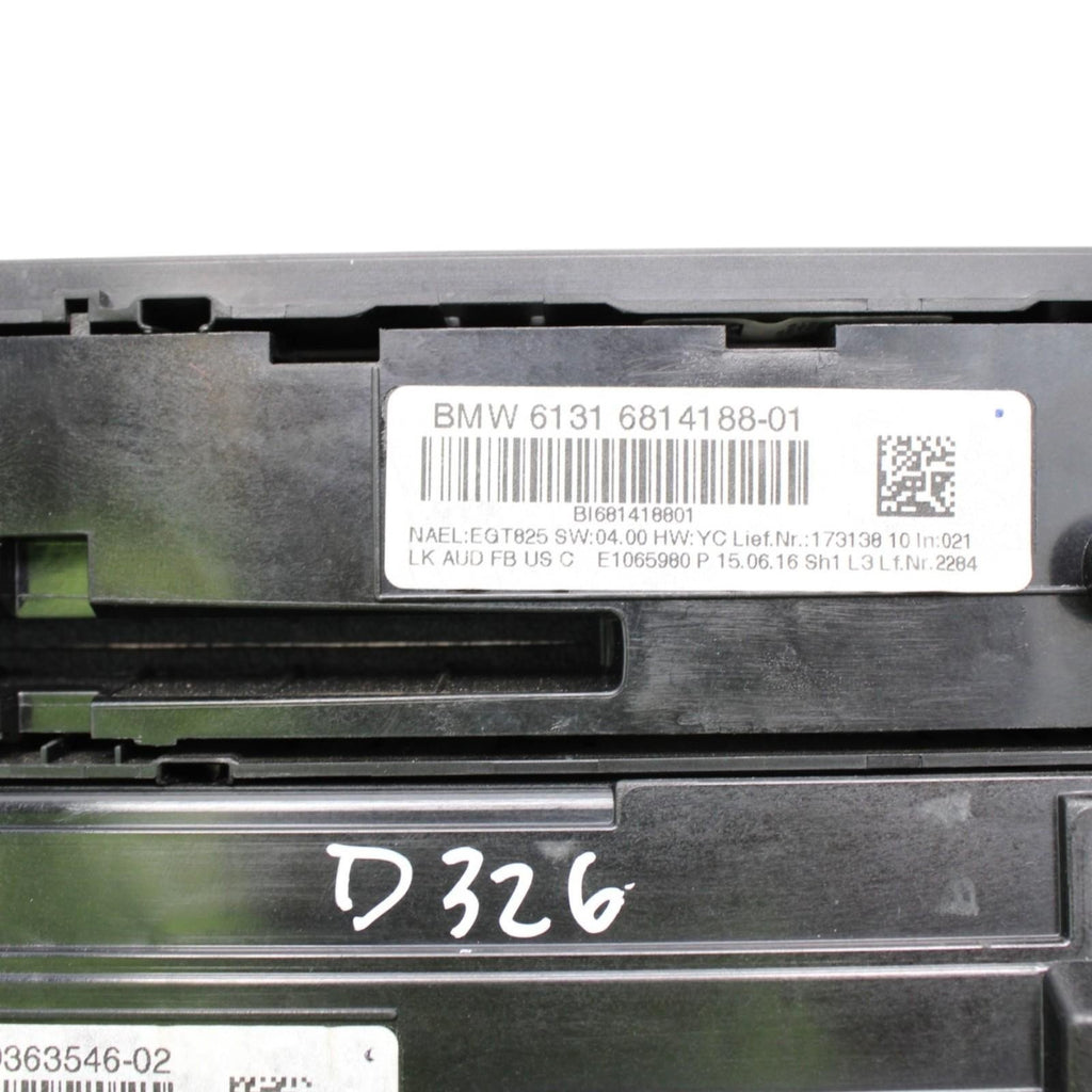 14-17 OEM BMW F32 F33 F36 F82 M3 M4 AC Heater Control Panel Radio Media Buttons