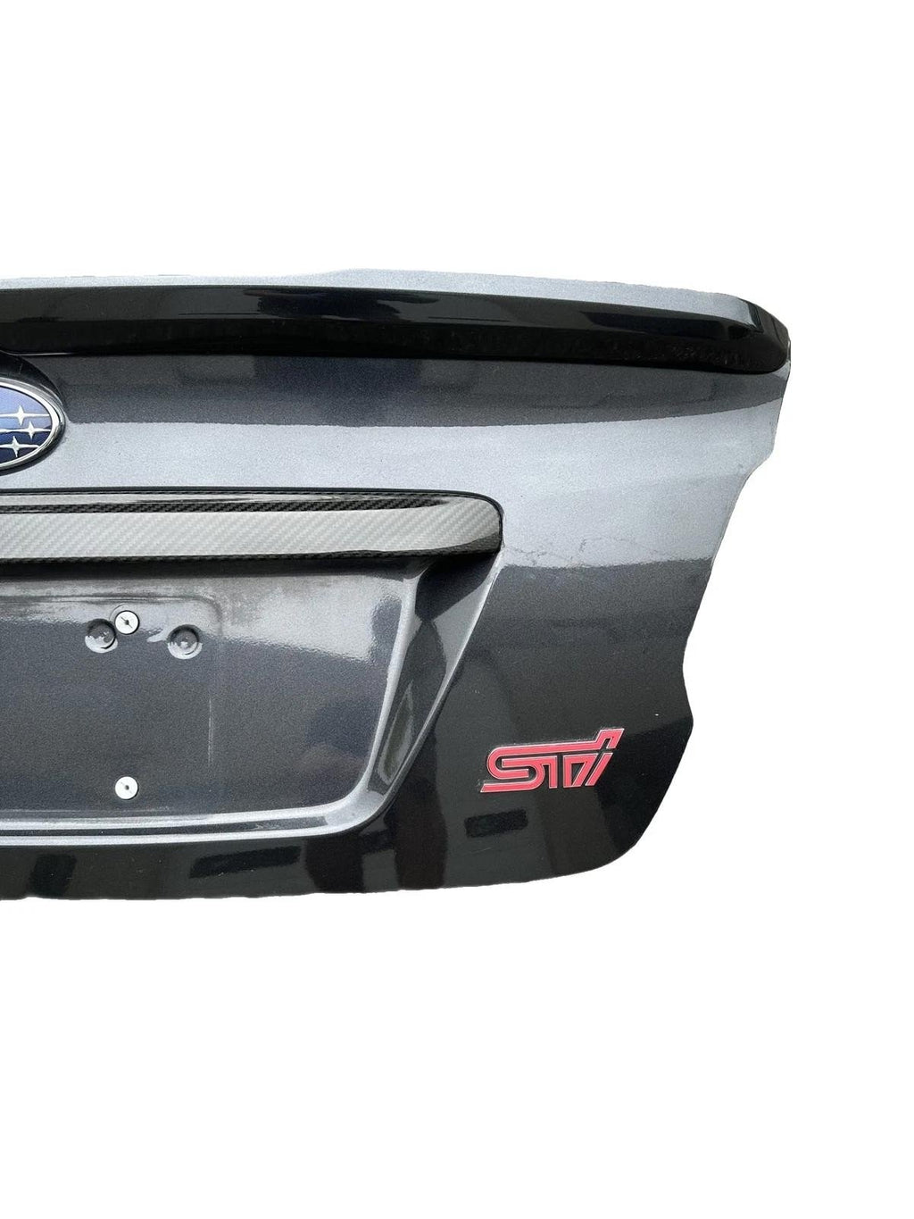 2015-2021 Subaru WRX STI Trunk Lid With Carbon Fiber Trim GRAY: 61K