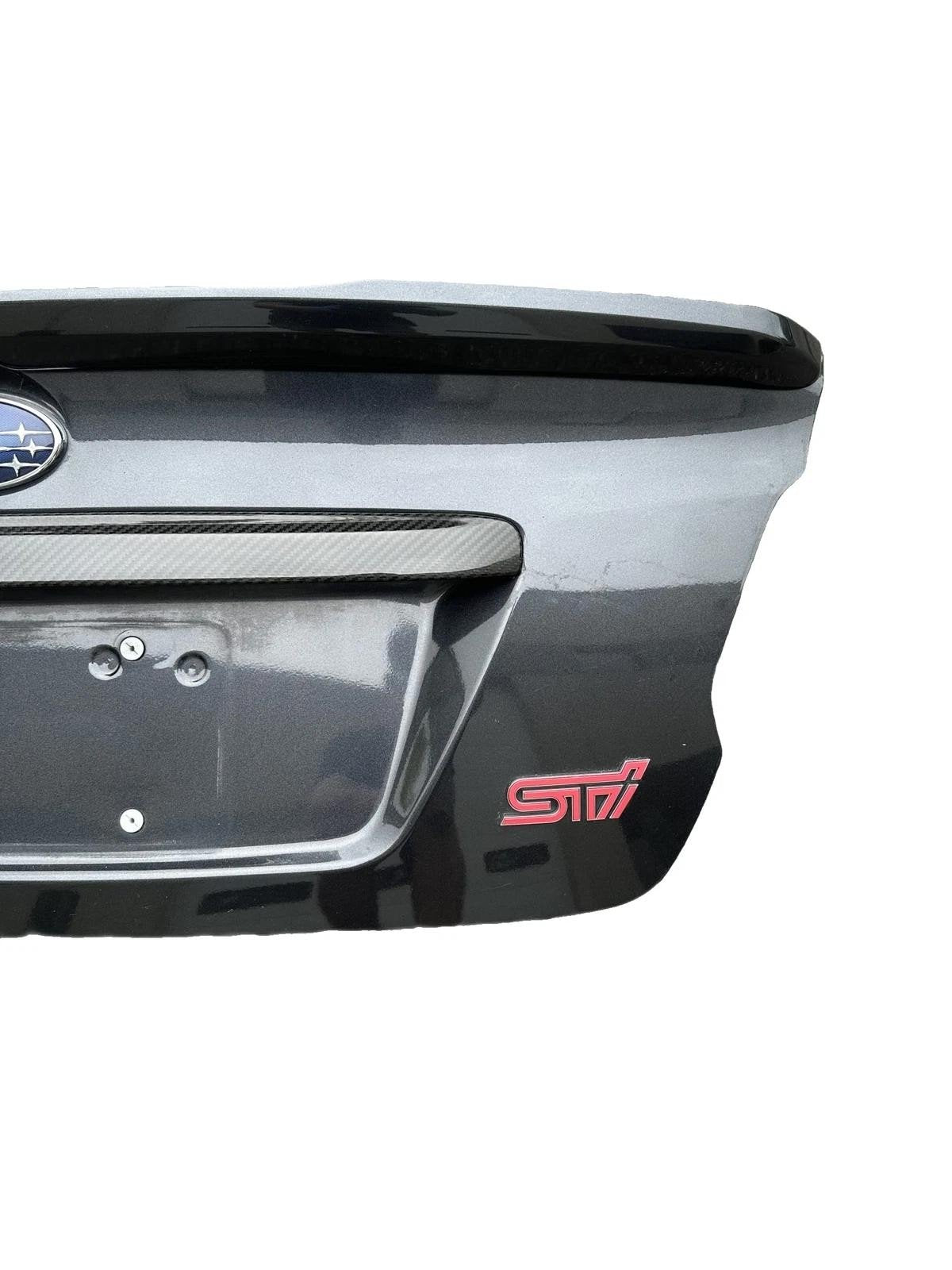 2015-2021 Subaru WRX STI Trunk Lid With Carbon Fiber Trim GRAY: 61K