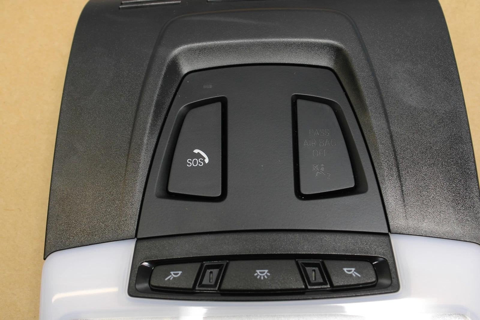 12-20 OEM BMW F30 F32 F80 F82 M3 M4 335 435 ROOF CONSOLE DOME LIGHT SOS SWITCH