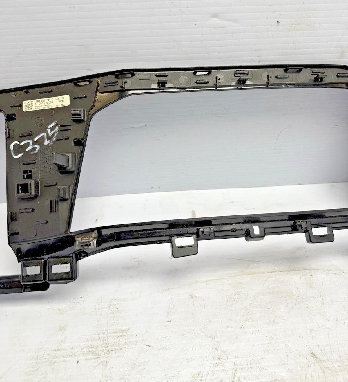VOLKSWAGEN MK8 GOLF R FULL DASHBOARD GLOSS BLACK TRIM OEM 2022-2024 *see pics*