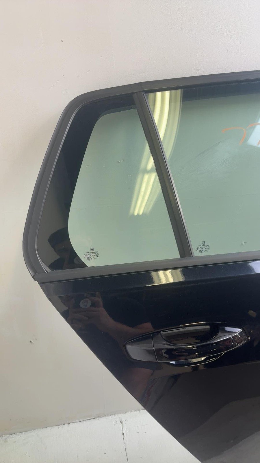 MK7 VW GTI Golf R Rear Right Door Shell Passenger Side Black Pearl Oem 2015-2021