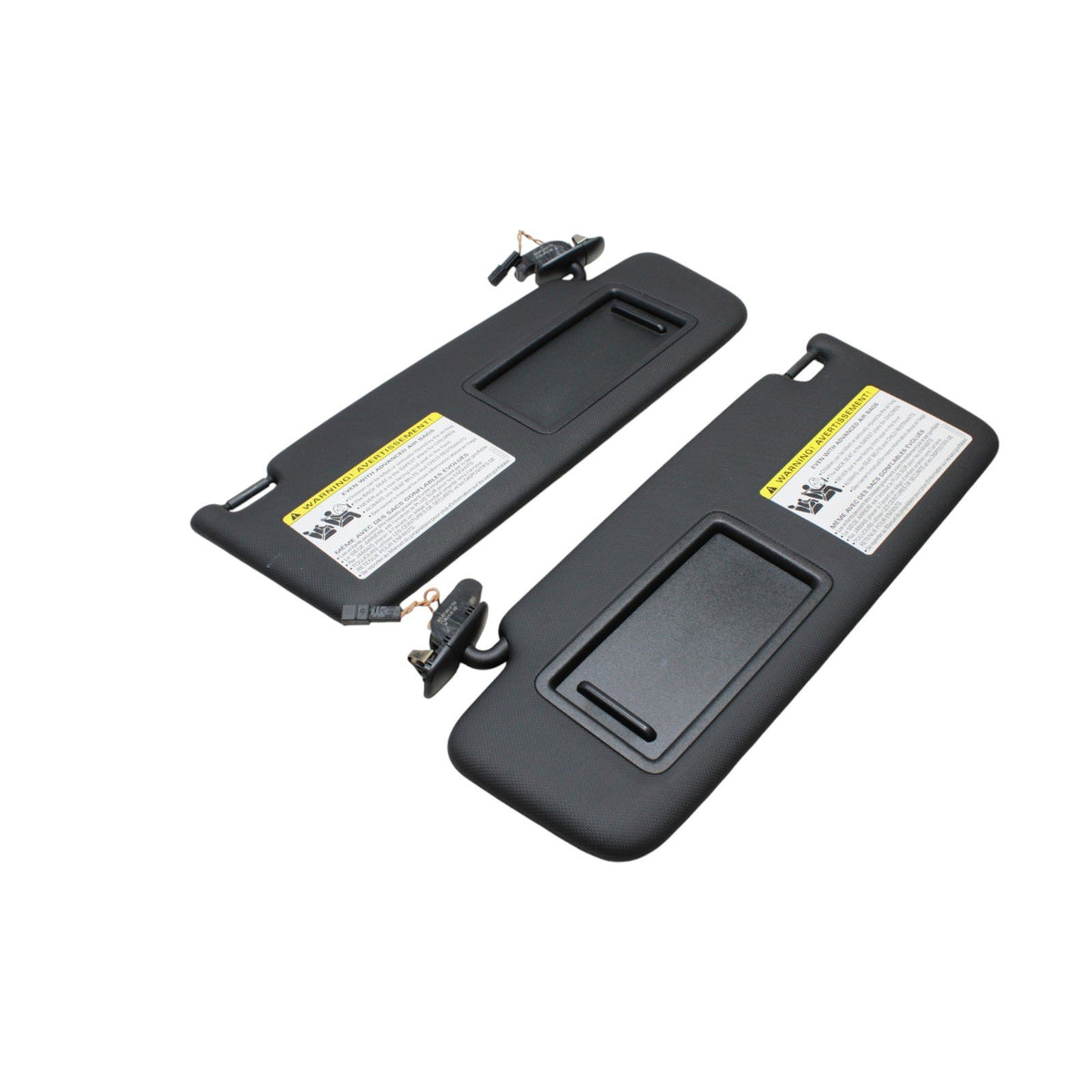 2015-2016 Audi A3 S3 Sun Visor Pair Set Black OEM 8V5857552D 8V5857551D