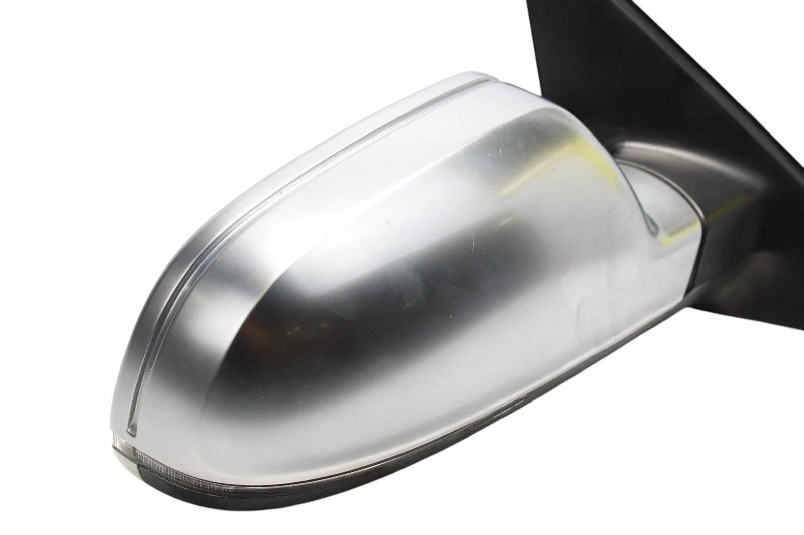 09-16 AUDI B8 S4 A4 FRONT RIGHT SIDE DOOR MIRROR ALUMINUM AUTOFOLD/BLIND SPOT