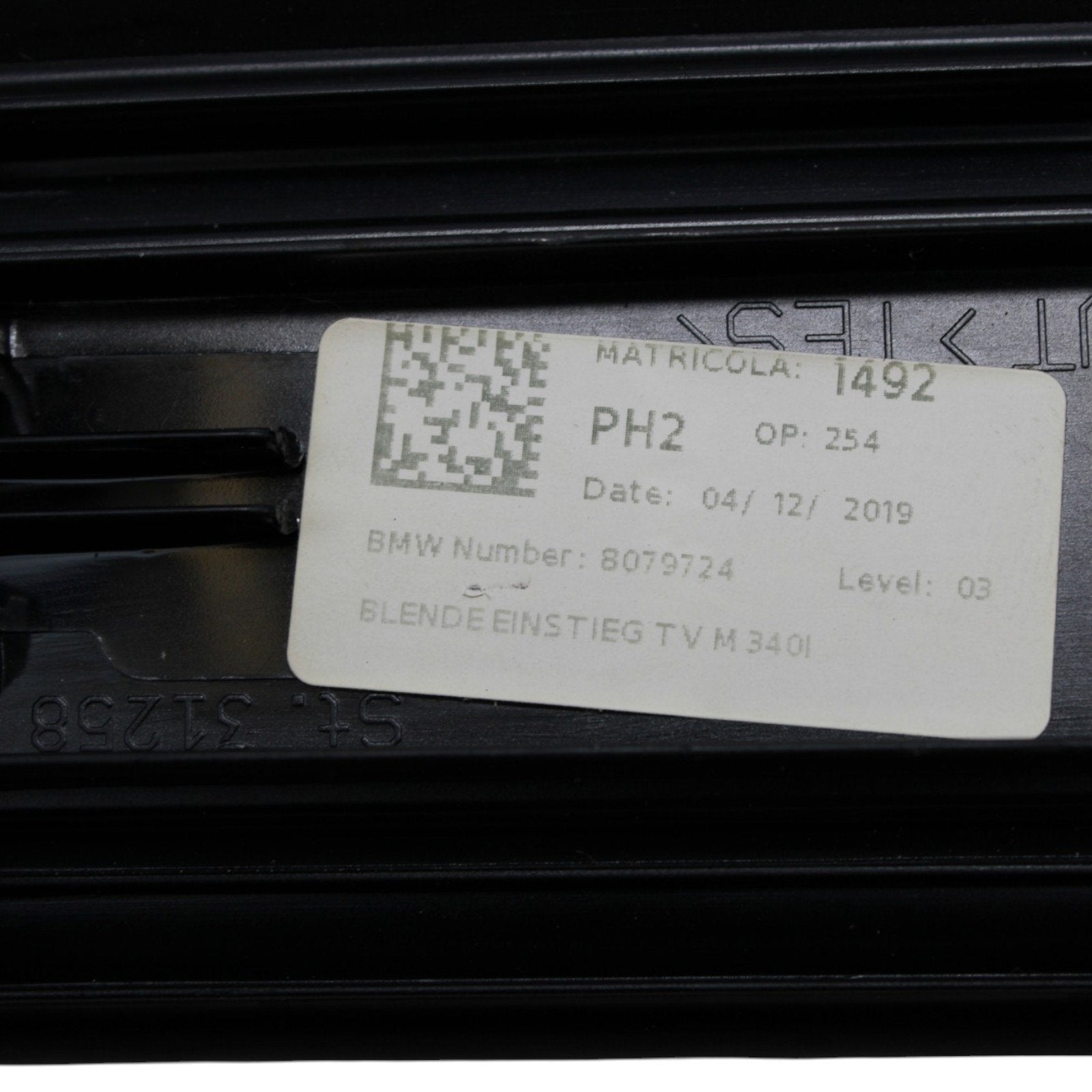 2019-2024 M340i G20 Front Left and Right Door Sill Scuff Plate Set Pair OEM
