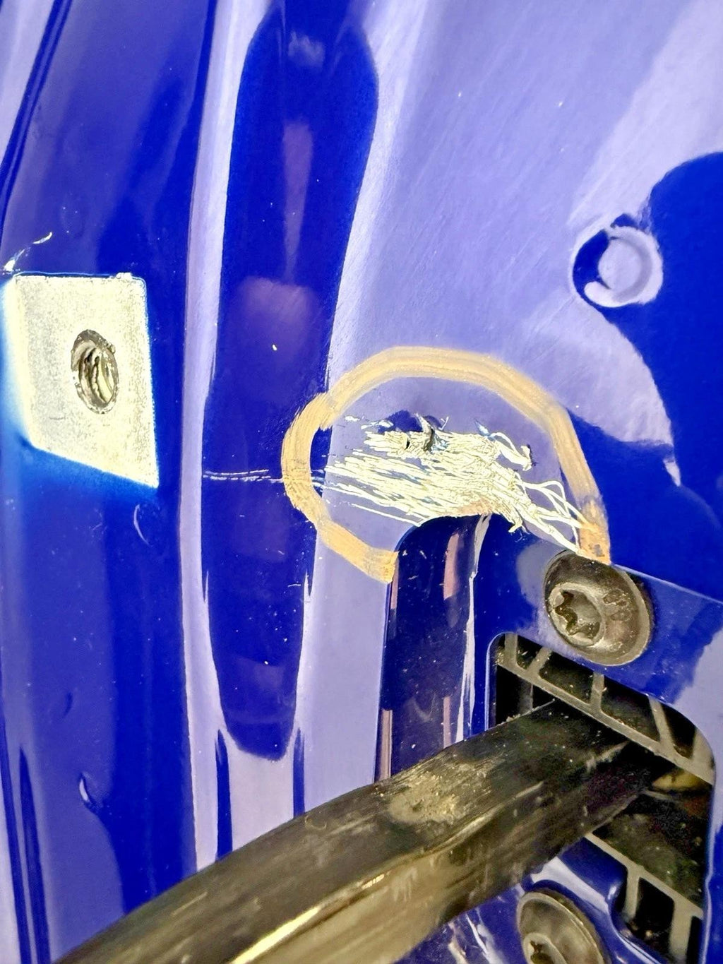 2022-2024 Volkswagen Golf R GTI Rear Door Assembly RH Passenger LAPIZ BLUE *dent