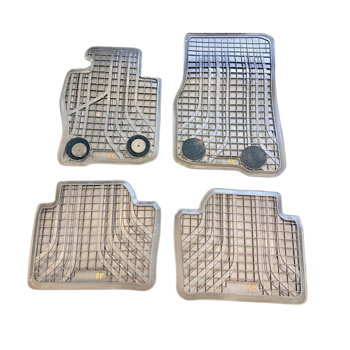 OEM BMW 4-SERIES All Season Rubber Floor Mats Front & Rear F32/F33/F36 AWD Black