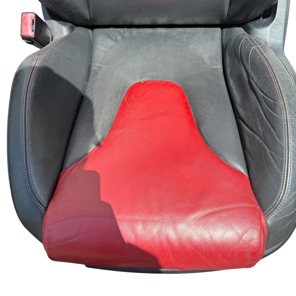 2009-2015 Audi TTS 8J Front Heated Sport Magma Red Seats Set OEM *Have Wear*