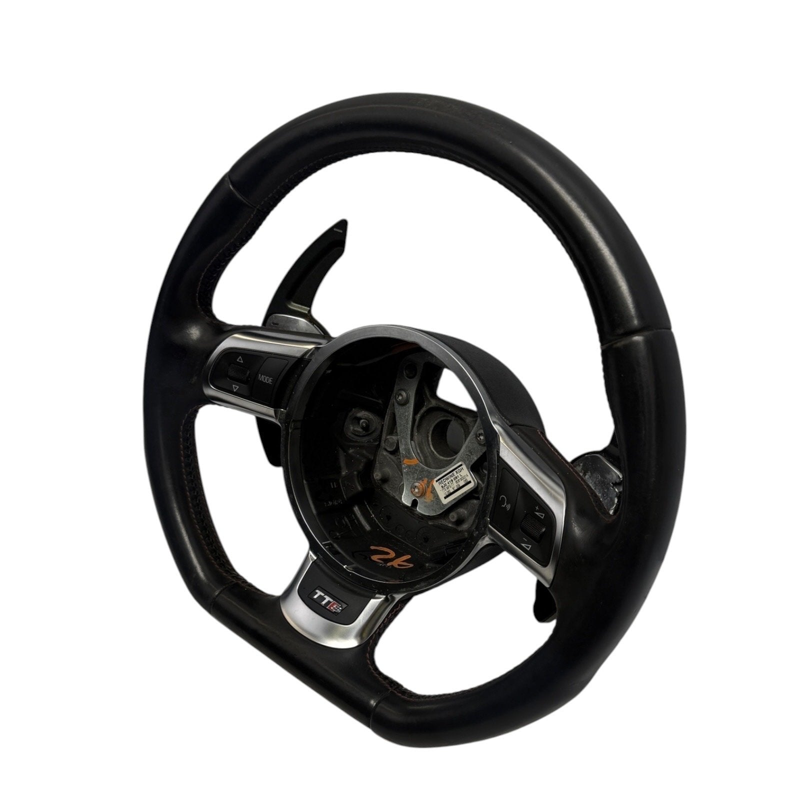2008-2015 MK2 Audi TTS OEM Steering Wheel Black Flat Bottom Paddle Shifters