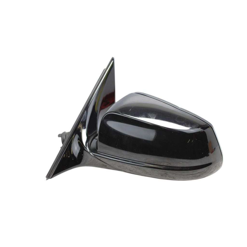 2011-2012 BMW 528i 535i 550i Left Door Mirror Black OEM *light scratches*